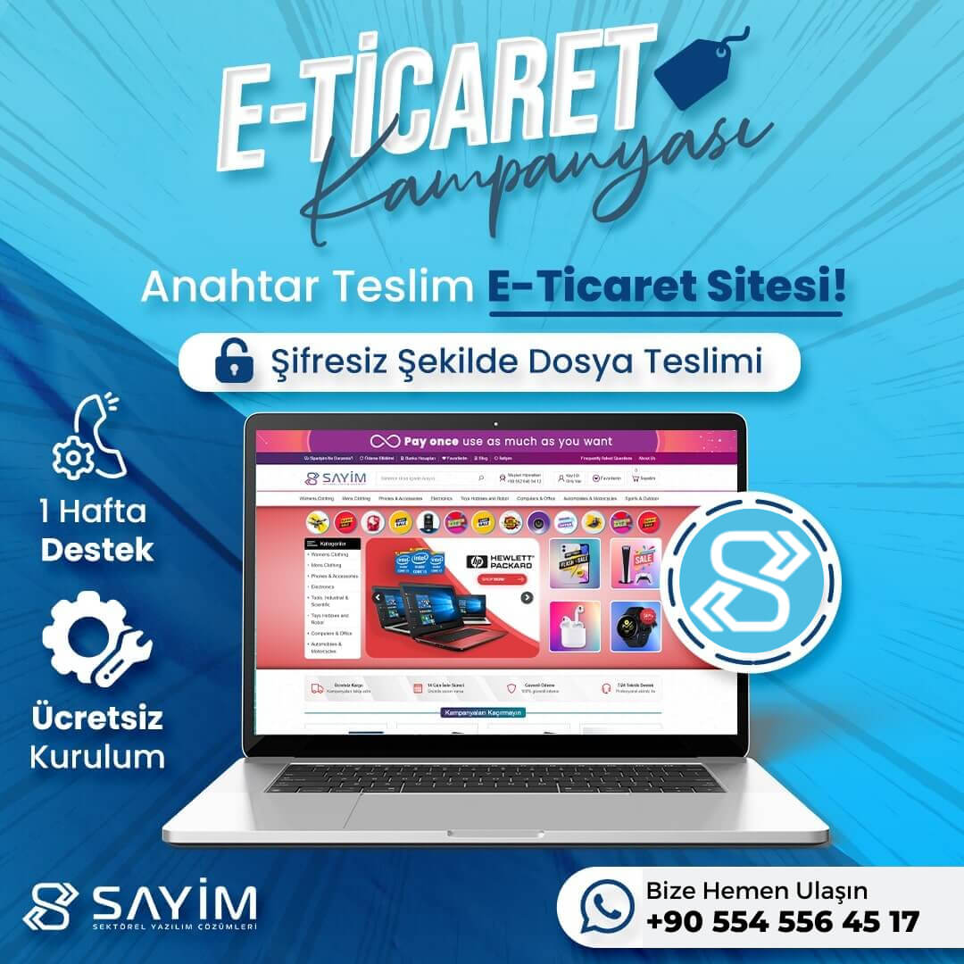 Sayim Global E-Ticaret Yazılımı