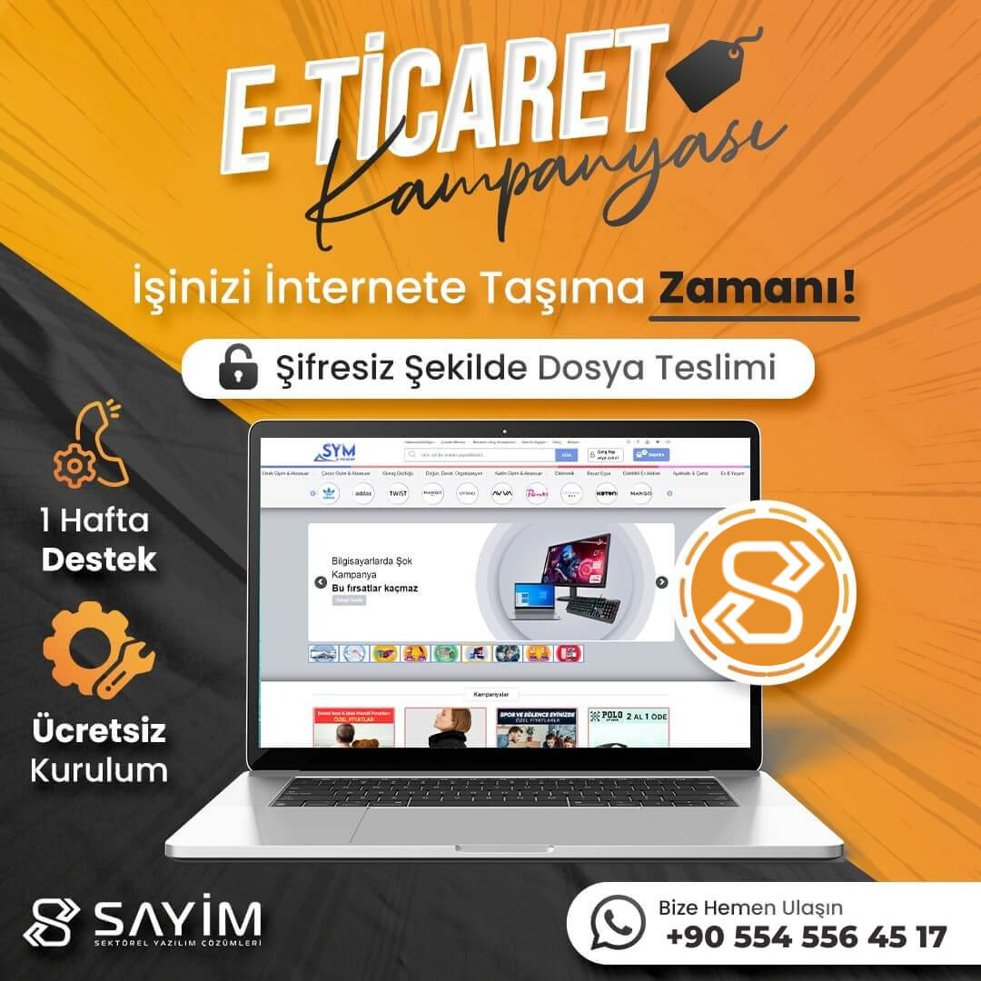 Sayim v1 E-Ticaret Yazılımı